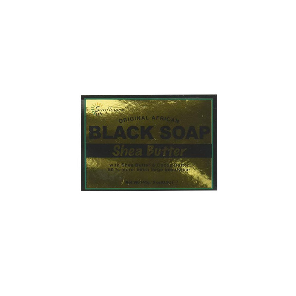 Haz Beauty Sunflower Original African Shea Butter Black Soap