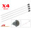 4 X BANK STICK 60cm 2 V REST 2 U REST 6