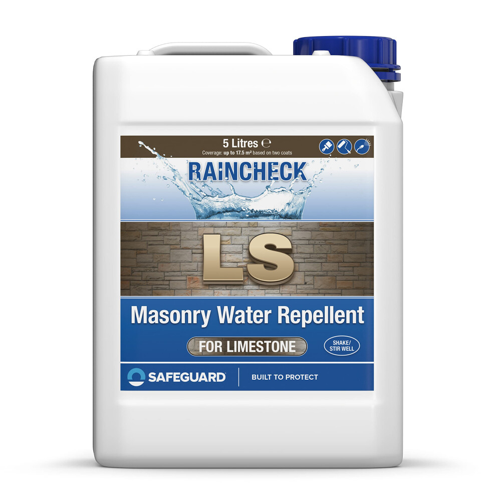 Raincheck Limestone Sealer 5 Litre - Breathable, Colourless Waterseal For Limestone 5060132764053