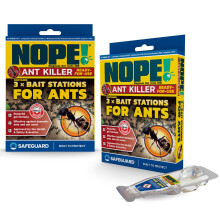 NOPE Ant Killer Bait Station (6 x 5g) Traps for Indoor & Outdoor. Eradicates Ants and their Colony & Nest