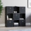 Vida Designs (Black, Black) Durham 3x3 Cube Shelf Drawer Bookcase + 5 Baskets 3