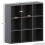 Vida Designs (Black, Black) Durham 3x3 Cube Shelf Drawer Bookcase + 5 Baskets 4