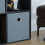 Vida Designs (Black, Grey) Durham 3x3 Cube Shelf Drawer Bookcase + 5 Baskets 8