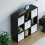 Vida Designs (Black, White) Durham 3x3 Cube Shelf Drawer Bookcase + 5 Baskets 9