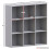 Vida Designs (Grey, Black) Durham 3x3 Cube Shelf Drawer Bookcase + 5 Baskets 4