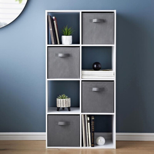 Spot On Dealz 8 Cube Storage Unit Book Case Wooden Storage Cabinets Book Shelf