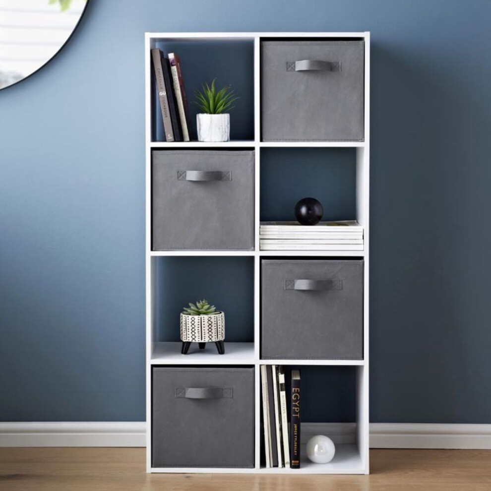 8 Cube Storage Unit Book Case Wooden Storage Cabinets Book Shelf