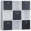 Vida Designs (White, Black) Durham 3x3 Cube Shelf Drawer Bookcase + 5 Baskets 1