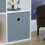 Vida Designs (White, Grey) Durham 3x3 Cube Shelf Drawer Bookcase + 5 Baskets 8