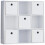 Vida Designs (White, White) Durham 3x3 Cube Shelf Drawer Bookcase + 5 Baskets 1