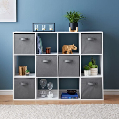 Spot On Dealz 12 Cube Storage Unit Book Case Wooden Storage Cabinets 1