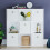 Vida Designs (White, White) Durham 3x3 Cube Shelf Drawer Bookcase + 5 Baskets 6