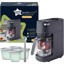 Tommee Tippee Quick Cook 6-in-1 Baby Food Maker BLACK