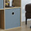 Vida Designs (Oak, Grey) Durham 3x3 Cube Shelf Drawer Bookcase + 5 Baskets 8