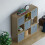 Vida Designs (Oak, Grey) Durham 3x3 Cube Shelf Drawer Bookcase + 5 Baskets 9