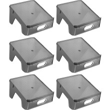 (Black, Pack of 6 ) Double Layer Shoe Rack Space Saving for Closet Acrylic Shoe Holder Stacker Space