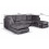 Bishop Coal Alaska Fabric U Shape High Back Corner Sofa 4