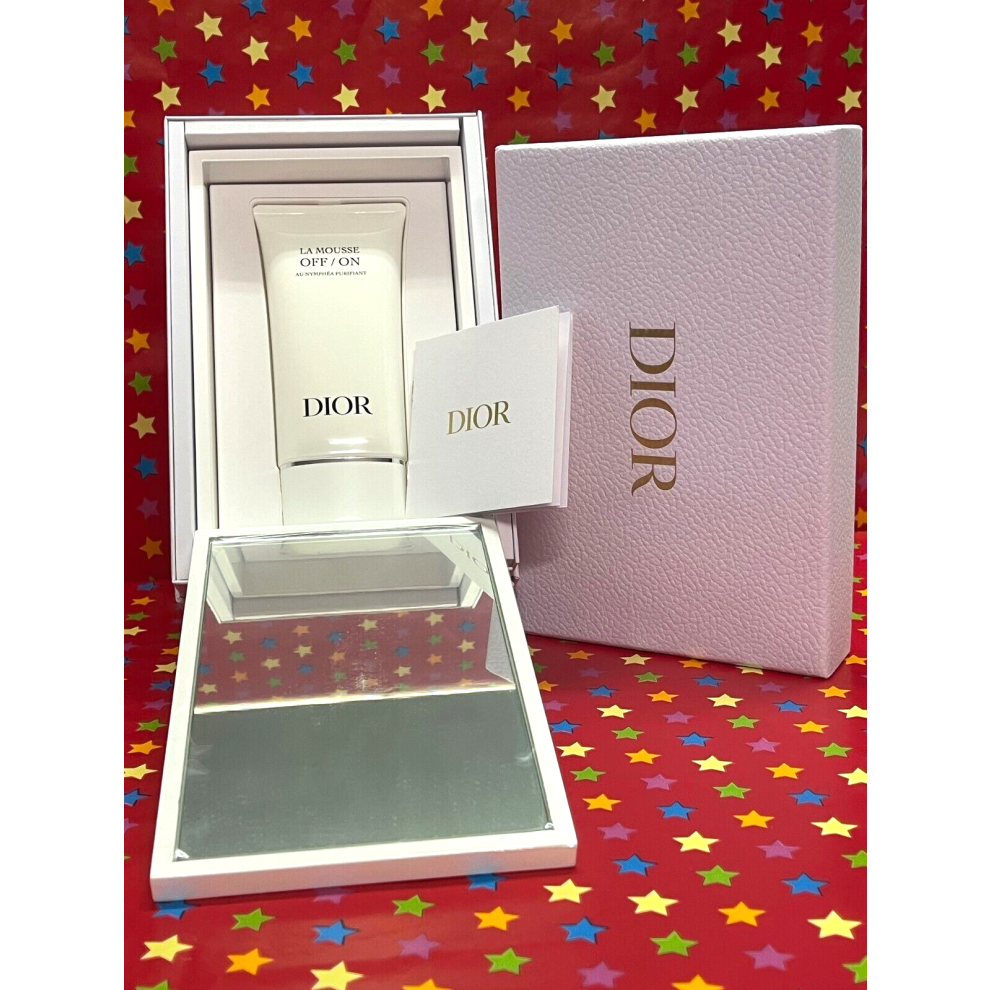 Dior La Mousse Off/ On Foaming Cleanser150ml +Mirror + Gift Box, Sealed VIP Gift