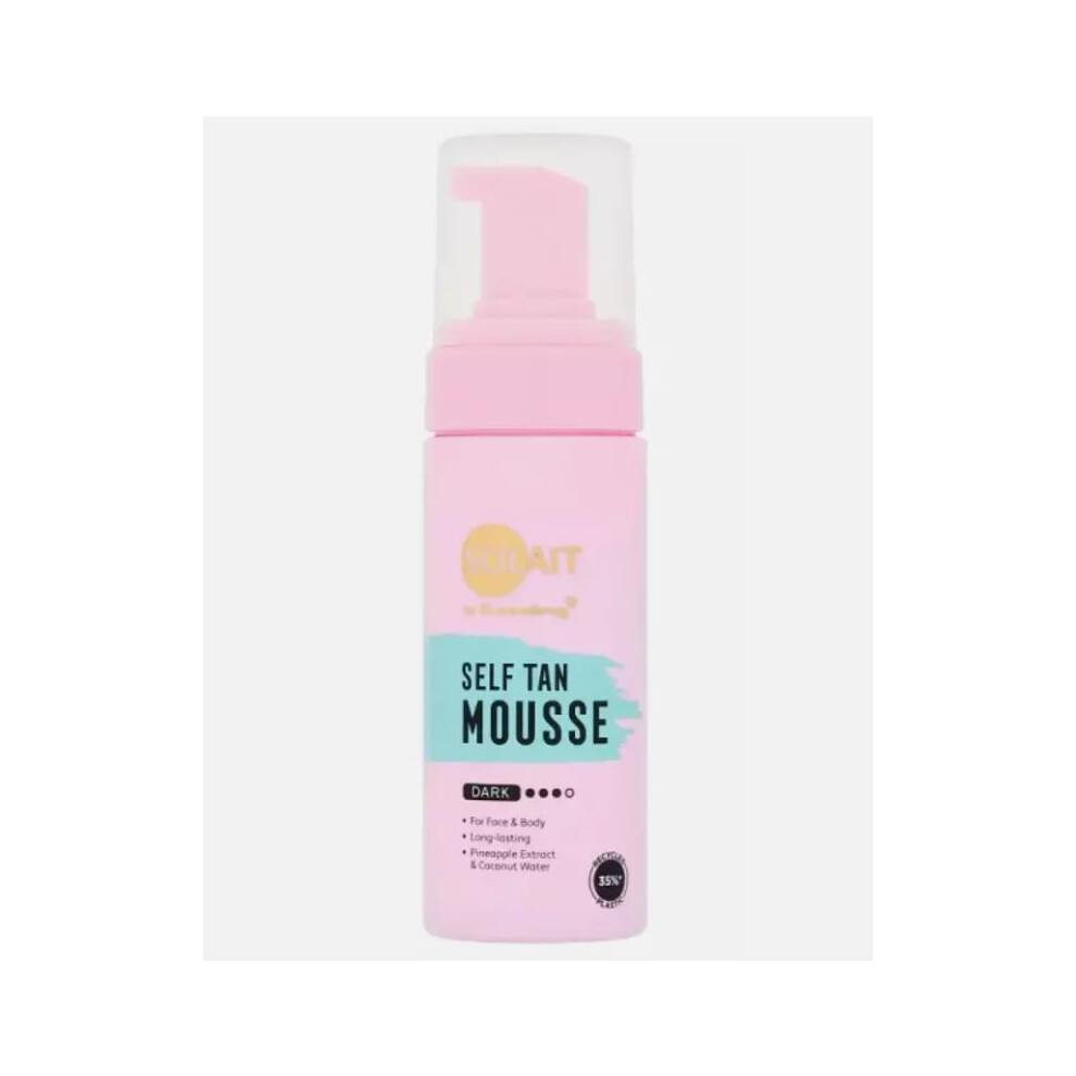 Solait Dark Self Tan Mousse With Hydrating Glycerin, Betaine 150Ml Prolong Tan