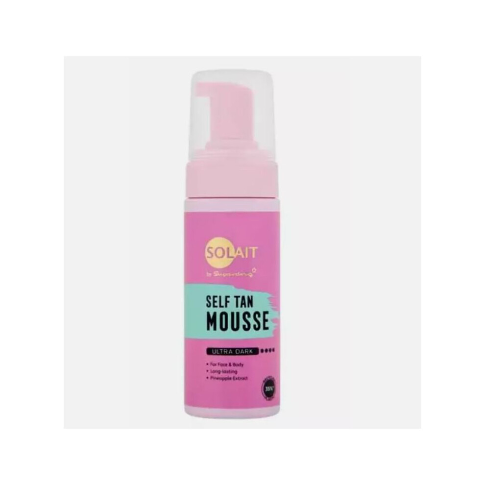 Solait Dark Self Prolong Tan Mousse Ultra With Hydrating Glycerin, Betaine 150Ml