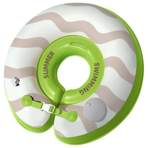 (Green) Newborn Children Swimming Ring New Press Inflatable Environmental Pvc Material