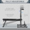 Homcom HOMCOM Adjustable Weight Bench with Barbell Rack, Dip Station, Grey 4