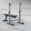 Homcom HOMCOM Adjustable Weight Bench with Barbell Rack, Dip Station, Grey 6