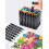 60 Colour Brush Pens Set Dual Tips Soft Fine Art Markers 3
