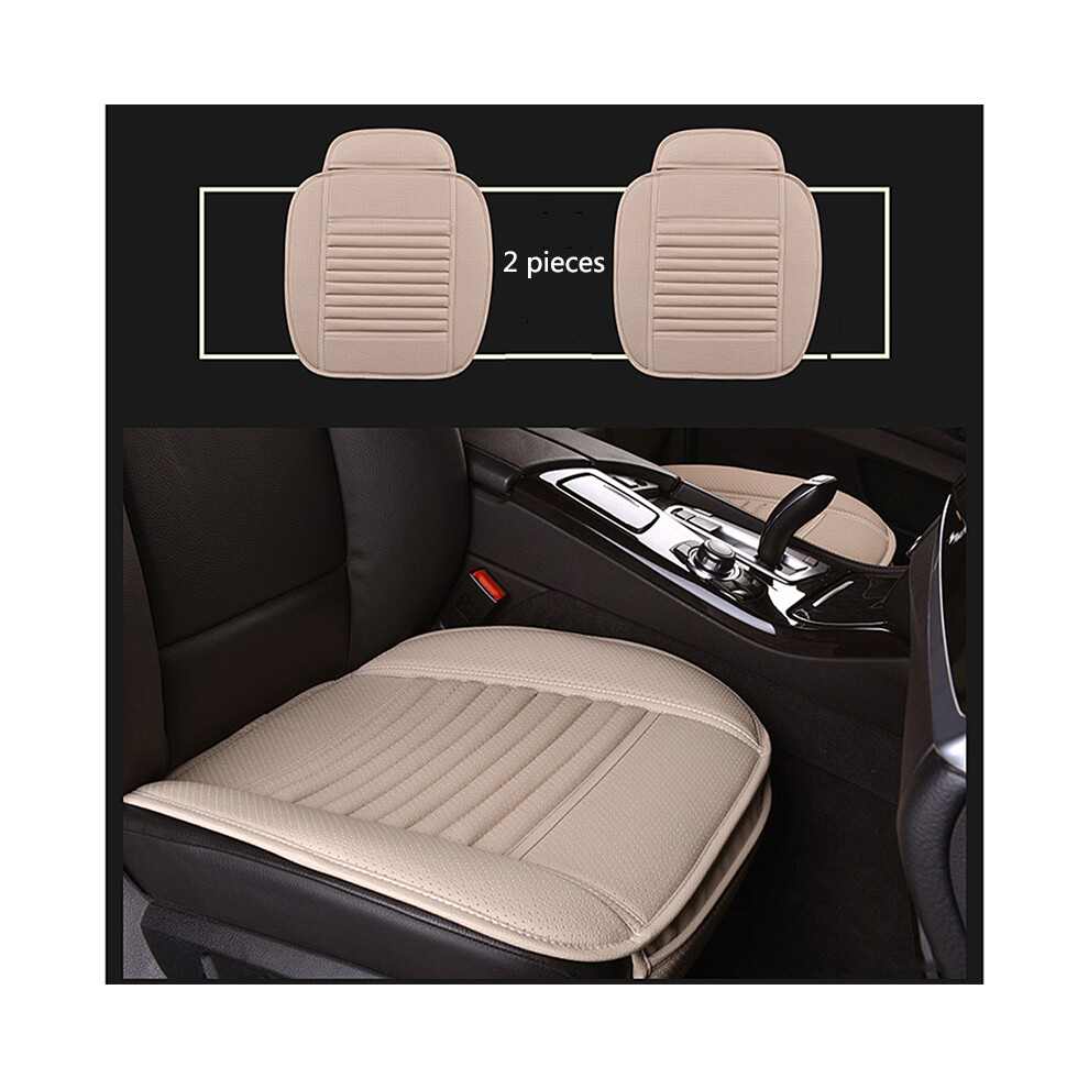 (2 pieces beige) Universal car seat cushion for Porsche All Models Cayman Macan Cayenne