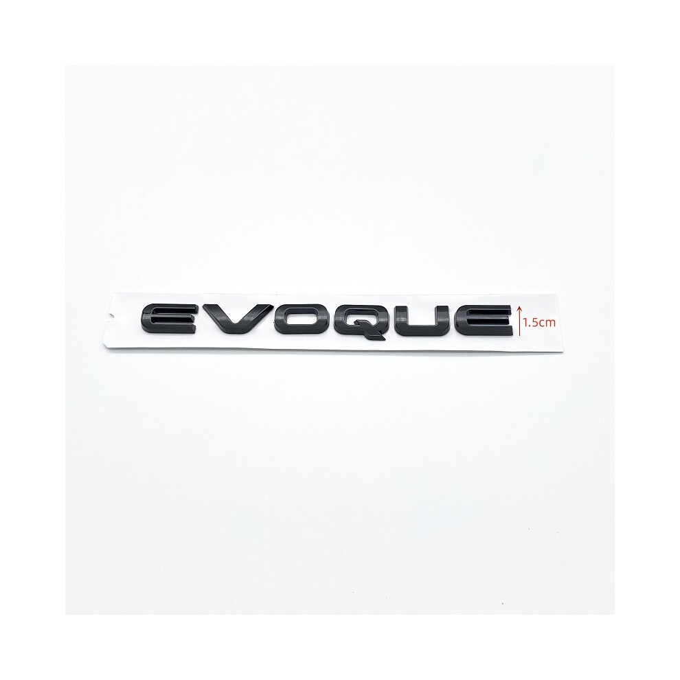 (EVOQUE, glossy black) 3D ABS Letters EVOQUE Car sticker Rear tail Trunk sticker car rear Emblem