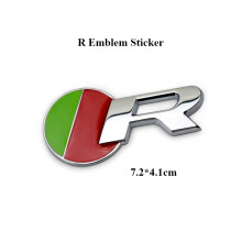 (R) 3D Metal Car Front Grill Rear Trunk Sticker For Jaguar Car R Sport Emblem
