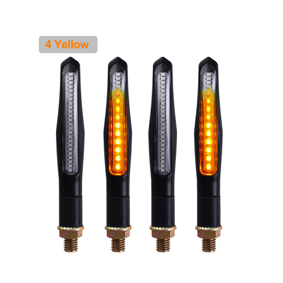 () Led Turn Signal Built Relay E24 Flowing Motorcycle Turn Signals Gold/Light 8608422934778