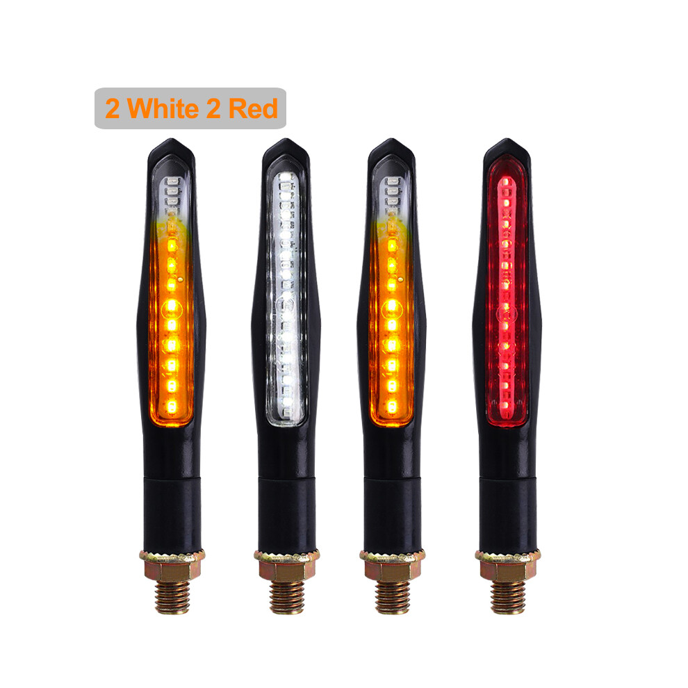 () Led Turn Signal Built Relay E24 Flowing Motorcycle Turn Signals White/Light 8608422934792