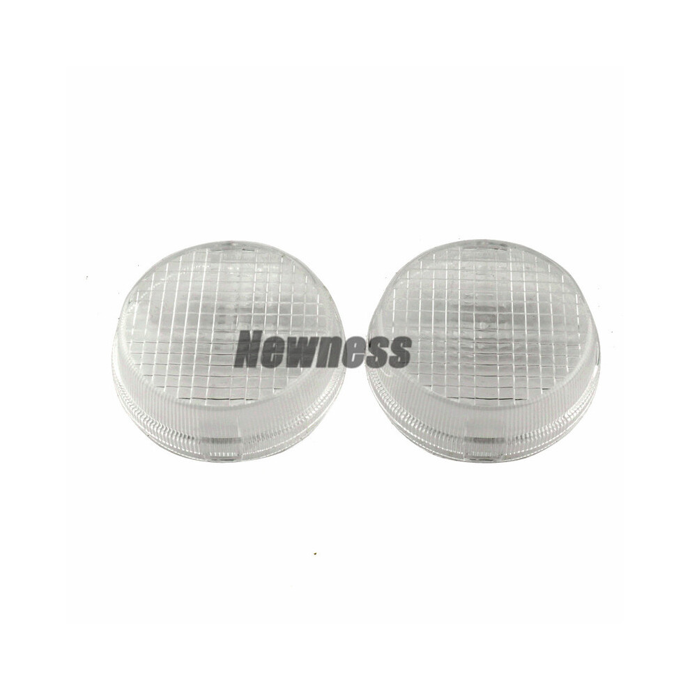 (Clear) Front Rear Smoke Clear Turn Signal Lens Indicator Lense Cover For Honda