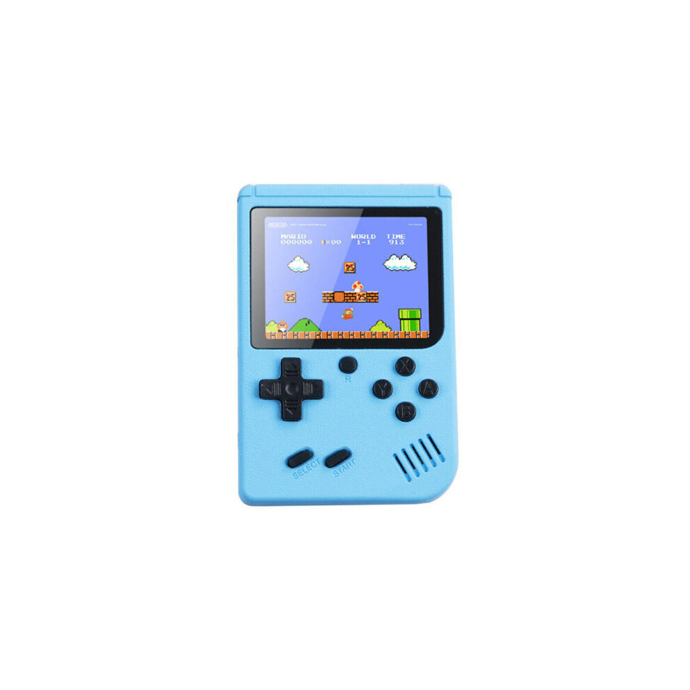 (Blue) 500 Classic Game Handheld Retro Video Game Console Gift