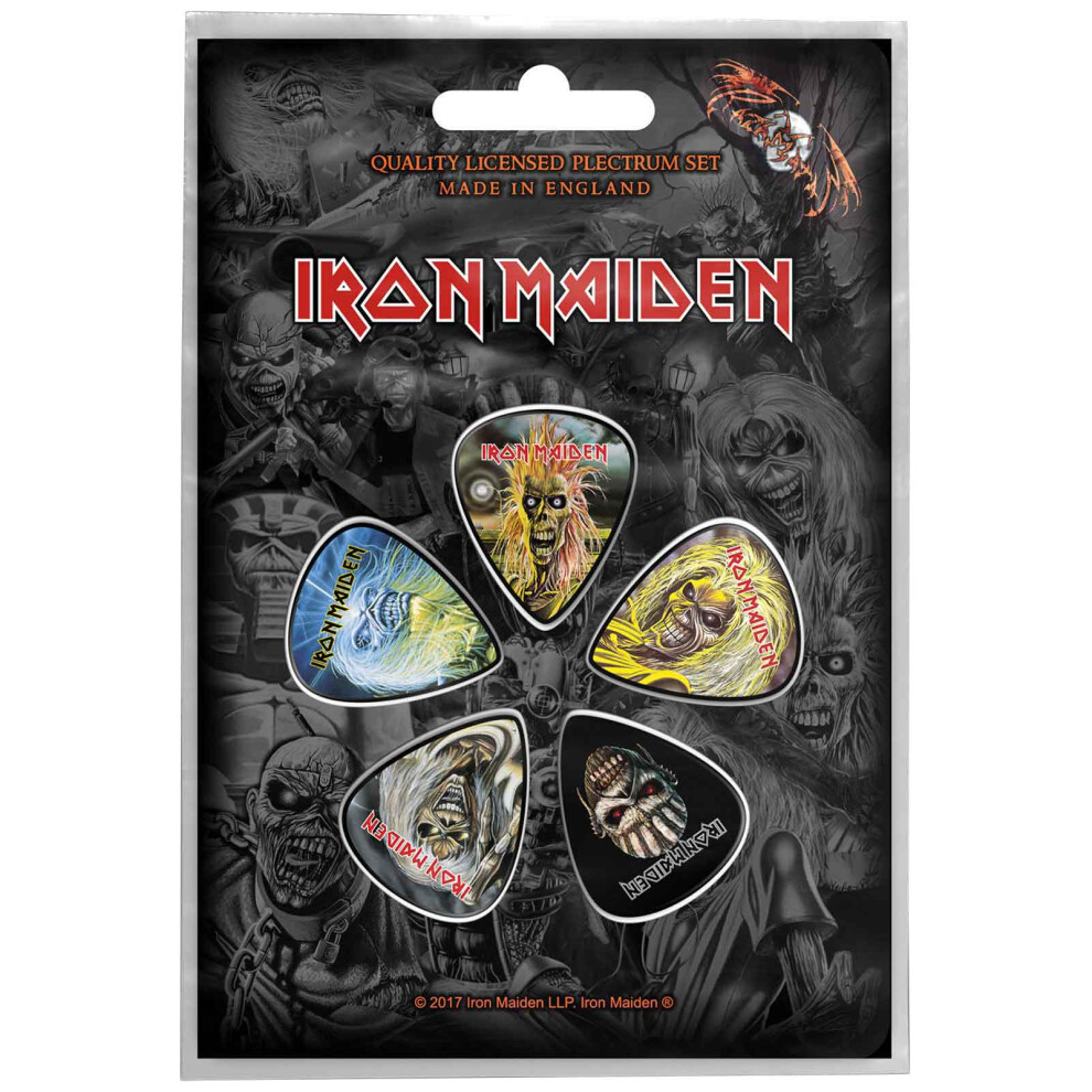 Iron Maiden The Faces Of Eddie Plectrum Pack Guitar Picks