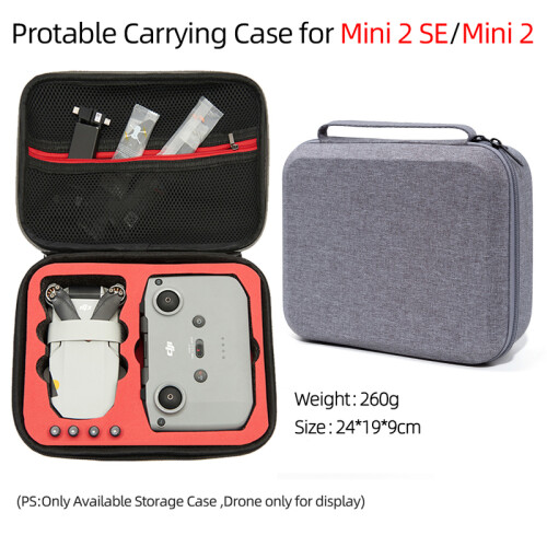 (C) For DJI Mini 2 SE/Mini 2 Case Remote Control Body Storage Bag Handbag