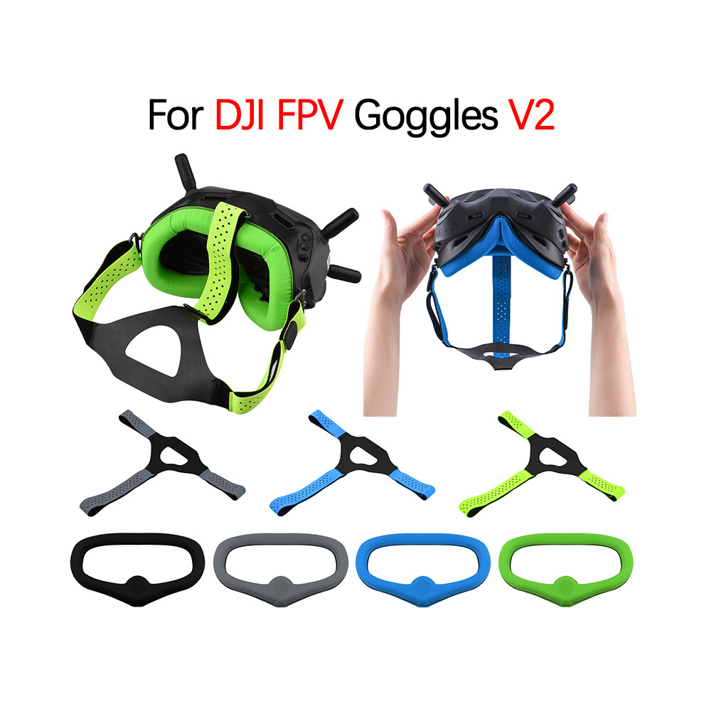 ( Headstrap) For Dji Fpv Combo Drone Goggles V2 Adjustable Breathable Headband Leak-Proof Gray 8775927234402