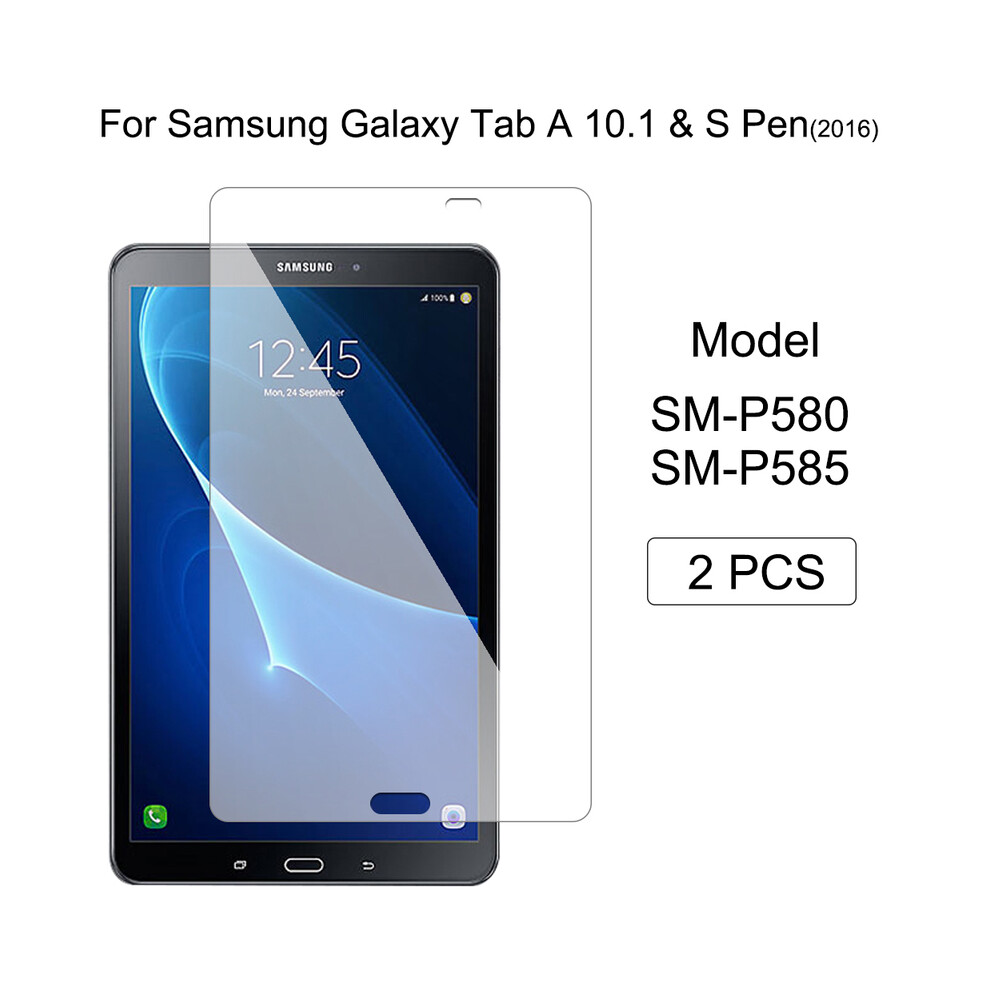 (Sm-P580 P585) Tablet Tempered Glass Film For Samsung Galaxy Tab A 10.1" 2019 Proof Explosion Prevention Screen Protector 2Pcs Sm-T510 Sm-T515 Screen 9192260157110