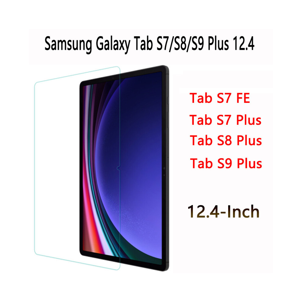 (S8 Plus 12.4 X800) Tempered Glass For Samsung Galaxy Tab S7 Fe S8 S9 Plus 12.4 X810 X800 X806 T970 T976b T730 T736b Screen Protector Tablet Film Scr 9192260136078