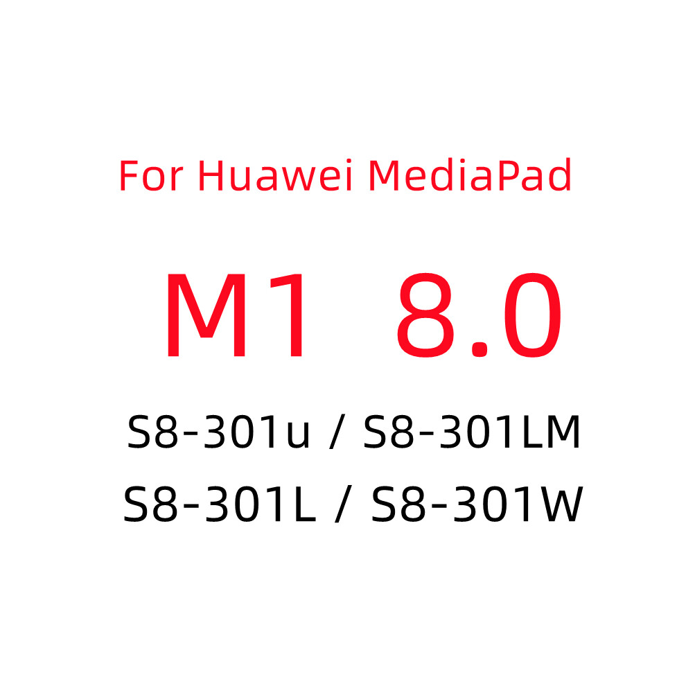 (M1 8.0) 9H Tempered Glass Screen Protector For Huawei Mediapad M6 M5 Pro M3 Lite M1 T1 T2 T3 T5 10 9.6 10.1 8.4 8.0 7.0 10.8 Tablet Film Screen Prot 9192260122736