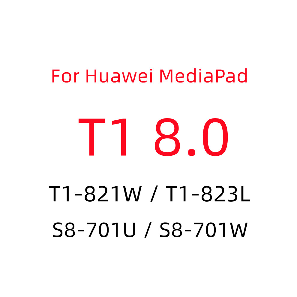 (T1 8.0) 9H Tempered Glass Screen Protector For Huawei Mediapad M6 M5 Pro M3 Lite M1 T1 T2 T3 T5 10 9.6 10.1 8.4 8.0 7.0 10.8 Tablet Film Screen Prot 9192260122682