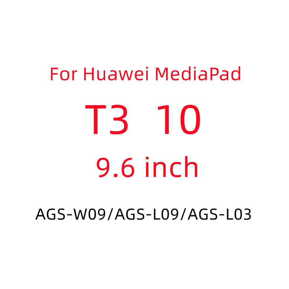 (T3 10) 9H Tempered Glass Screen Protector For Huawei Mediapad M6 M5 Pro M3 Lite M1 T1 T2 T3 T5 10 9.6 10.1 8.4 8.0 7.0 10.8 Tablet Film Screen Prote 9192260122804