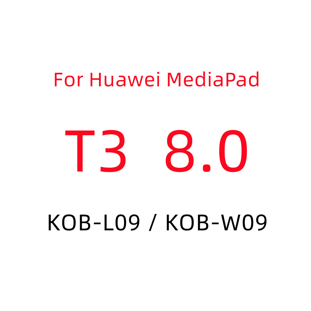(T3 8.0) 9H Tempered Glass Screen Protector For Huawei Mediapad M6 M5 Pro M3 Lite M1 T1 T2 T3 T5 10 9.6 10.1 8.4 8.0 7.0 10.8 Tablet Film Screen Prot 9192260122705