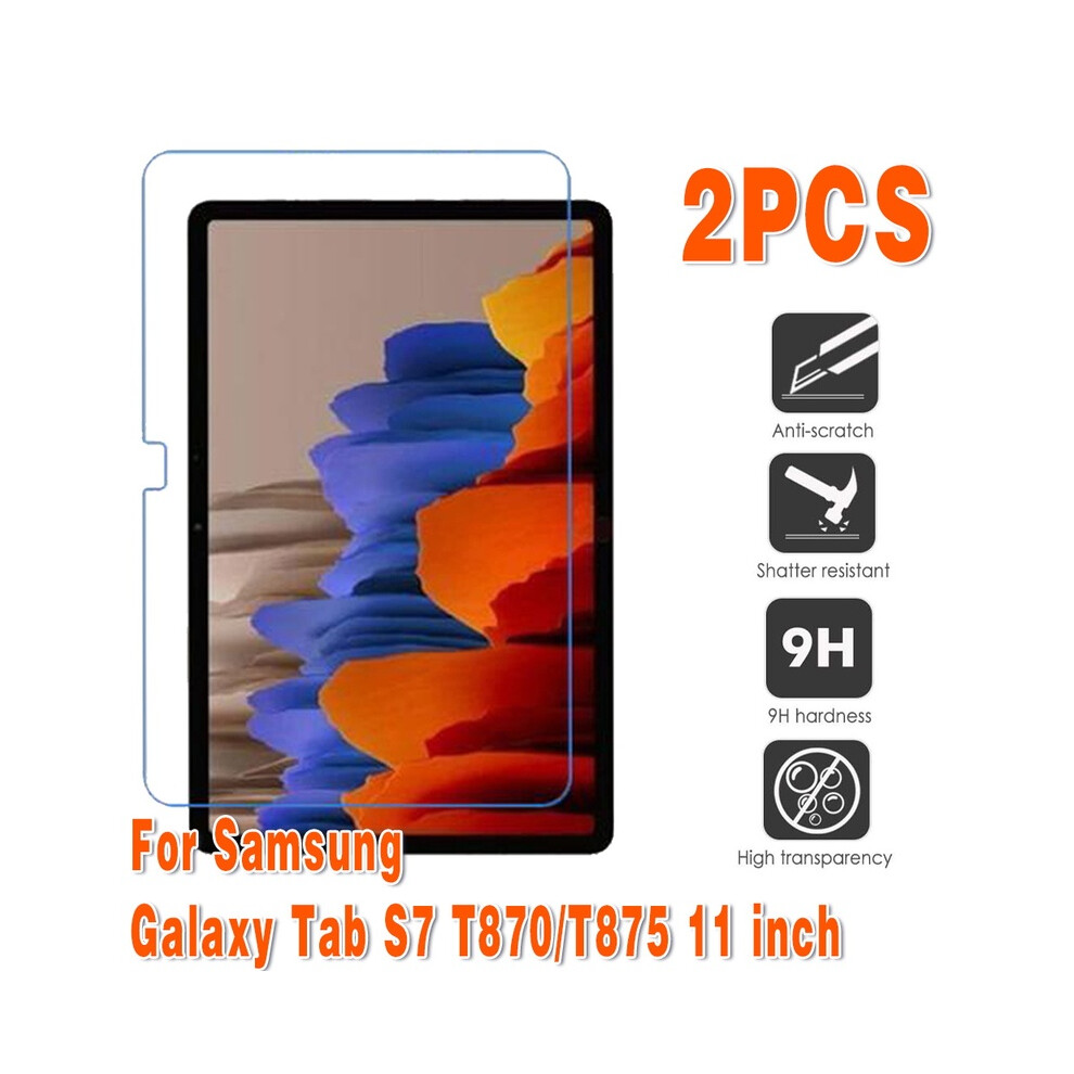(Tab S7 T870 T875) 2Pcs Tempered Glass For Samsung Galaxy Tab A7 2020 T500/T505 10.4" Tablet Screen Protector Cover Full Coverage Screen For Tab A7 S 9192260124761