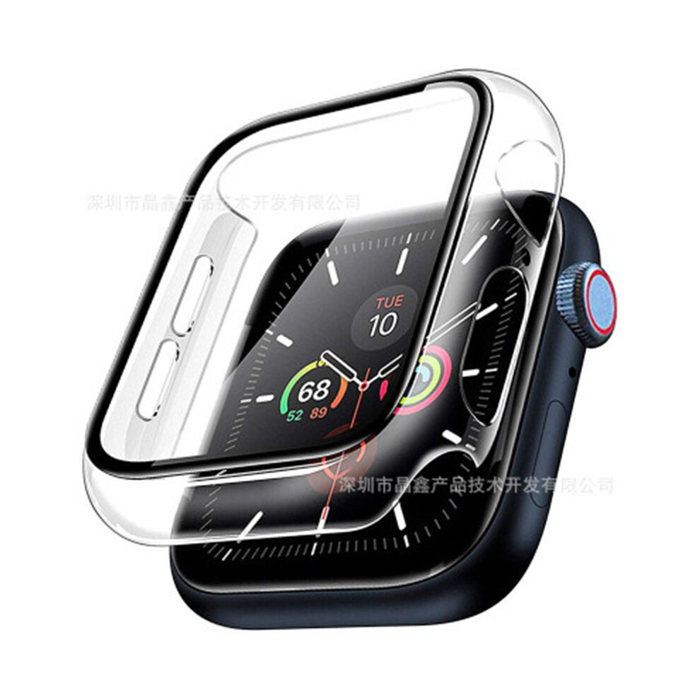 (Series Se 44) For Apple Watch Series 8 Ultra 7 Se 6 5 4 40-45Mm Pc Tempered Glass Screen Protector Film Protective Cover Bumper Hd Transparent Scree 9192260120596