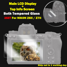 (2SET For Z6II Z7II) For Nikon Z8 Z6 Z6II Z7 Z7II Z9 Tempered Camera Protective Glass Main LCD Display +Top Info Screen Protector Guard Cover  Screen Protectors
