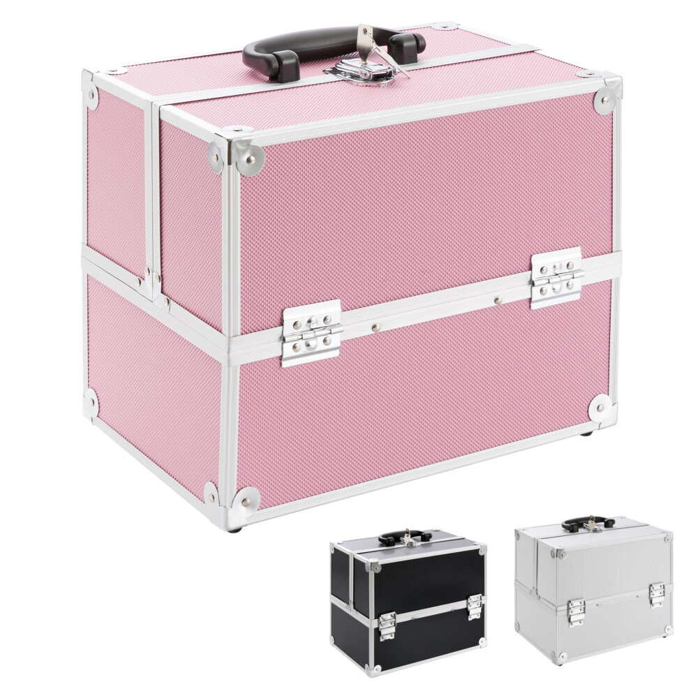 AREBOS Beauty Case Vanity Case Make Up- Cosmetic Salon Nail Art Vanity Box Case