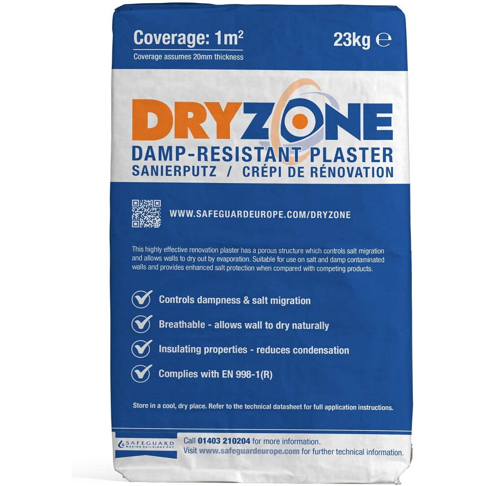 (5 x 23kg) Dryzone Damp Resistant Plaster