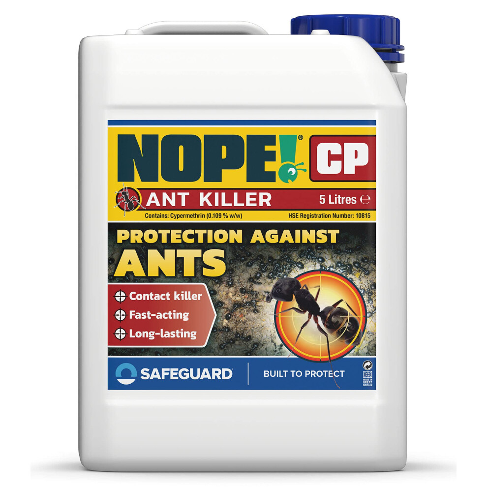 (5L) NOPE CP Ant Killer Spray Effective Ant Control - Fast-Acting, Long-Lasting for Indoor & Outdoor use. HSE Approved